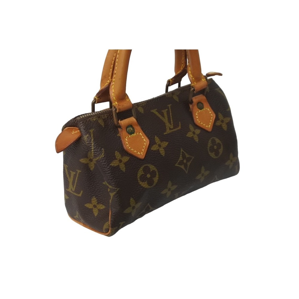 Louis Vuitton Mini Speedy Handbag Monogram Brown - Picture 4 of 9